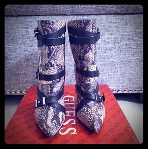 Guess Snake Print Boots